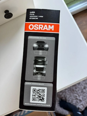 set 2 buc led osram h4 12v / 24v 14w p43t ledriving hl alb 6000k 9726cw - imagine 3