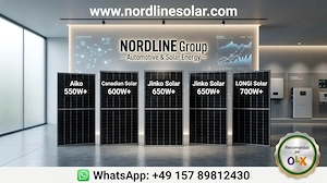 Panouri fotovoltaice Aiko, Canadian Solar, Jinko Solar și LONGi Solar   500W 700W+