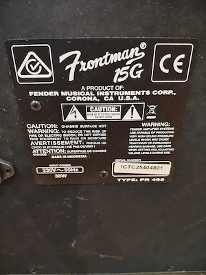 Amplificator Fender Frontman 15G 