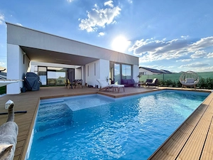 Casa individuala cu piscina, 100 utili, 400 mp teren - Dumbravita - imagine 2