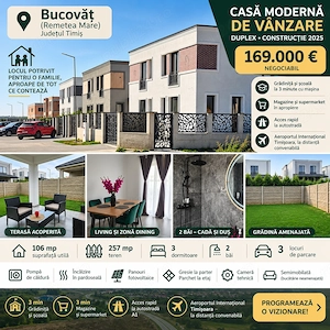 Casa moderna pentru familie in Bucovat