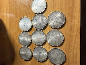 Vând 10 monede din argint   500 lei 1941, Mihai I   Ștefan cel Mare