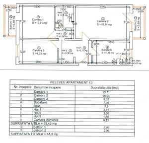 COMISION 0%, Apartament 3 Camere, Decomandat, 2 Balcoane, Zona Lipovei - imagine 11
