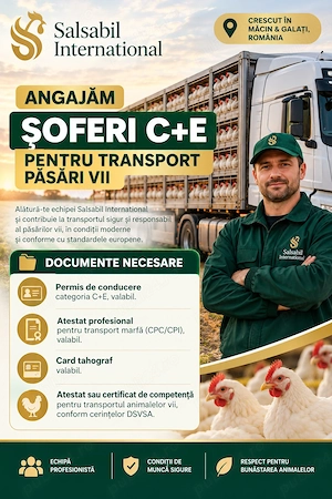 angajăm urgent șofer profesionist tir   transport păsări vii  - imagine 2