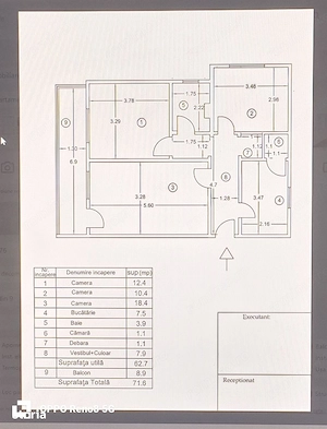Vanzare apartament 3 camere decomandat zona Titulescu Banu Manta - imagine 9