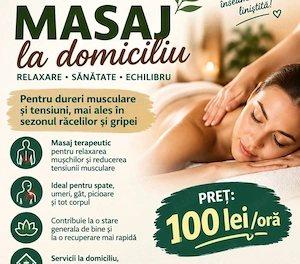 Masaj de relaxare pentru doamne 