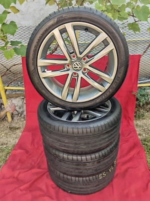 Set complet roti 17" jante originale Salvador + anvelope Golf Passat Jetta Touran Leon Octavia A3 A4