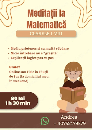 Meditatii matematica I-VIII Online sau Fizic
