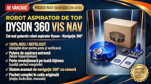 Dyson 360 Vis Nav aspirator robot   nou, nefolosit, cutie completă