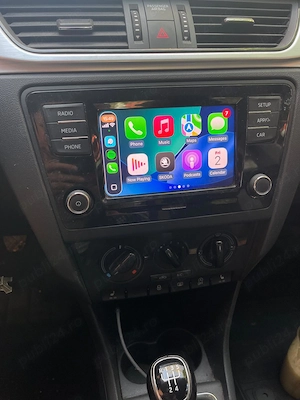 Skoda Rapid 2019, 1.0 benzină 95 CP, 76.000 km, neagră, CarPlay, scaune încălzite, set roți iarnă - imagine 7