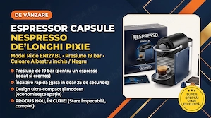 Espressor Nespresso De Longhi Pixie EN127.BL 19 bar   nou