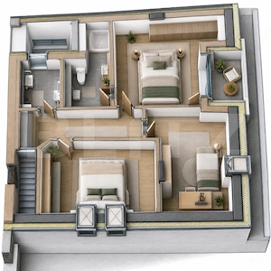 Apartament cu 4 camere, 84.30 mp, zona Marasti  - imagine 4