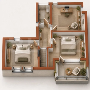Apartament cu 4 camere, 84.30 mp, zona Marasti  - imagine 4
