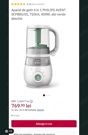 aparat de gatit 4 in 1 Philips Avent