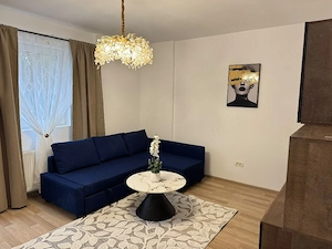 Apartament 2 camere cu grădină proprie de 60 mp   mobilat și utilat   Popești-Leordeni