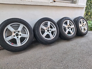 Vand set jante HRS + anvelope de iarna Kleber 205/60 R16 petin rulate + 20 piulite +20 piulite  - imagine 4