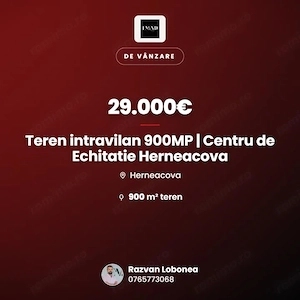 Teren intravilan 900 MP | Centru de Echitatie Herneacova 