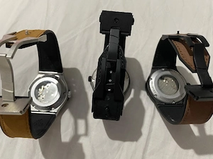Set 3 Ceasuri Automate Modele Hublot Skeleton (Noi   Replici)