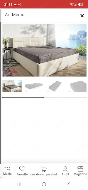 Vand saltea 160 x 200 cm cu arcuri impachetate individual, noua!!!