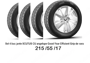 Jante cu anvelope noi , Skoda  , 215/55/17
