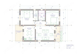Casa individuala, parter, Sanandrei, 3 camere, teren 330mp - imagine 2