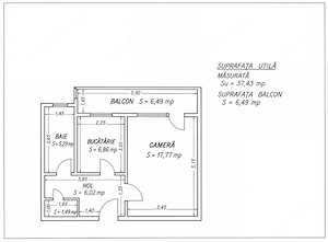 Km 4-5, Garsoniera decomandata  44 mp – Gaze, ANAF, comision 0% - imagine 5