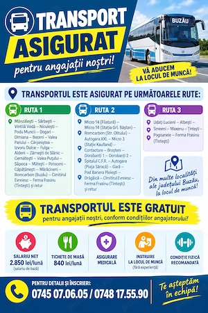 Muncitori necalificati,  Operatori Fabrică si Manipulanți