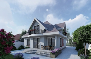 Teren  cu casa in constructie - imagine 2