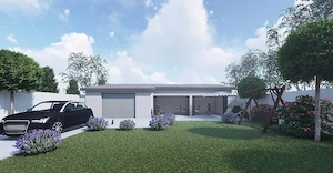 Teren  cu casa in constructie - imagine 3