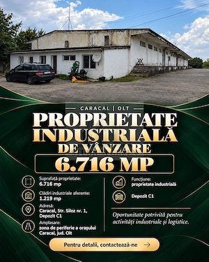 Vand spatiu industrial si depozitare Caracal-Olt
