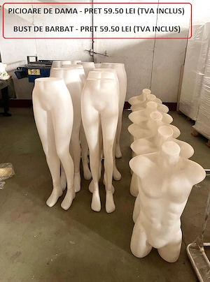 Busturi , expozitori pantaloni , expozitori ciorapi - material plastic