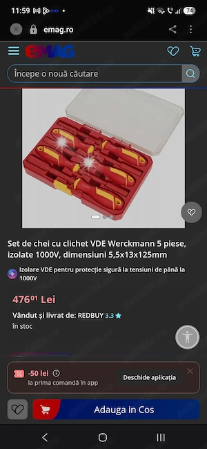 Set chei tubulare VDE