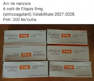 Vand Eliquis 5 mg.