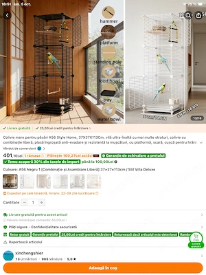 Colivie nouă pasari mici și medii - imagine 4