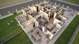 Super Pozitie | Duplex 5 camere 2 bai | 107 MP | Ghiroda  - imagine 3