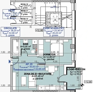Apartament 2 camere, bloc nou, etaj 4/5 cu lift, loc de parcare inclus