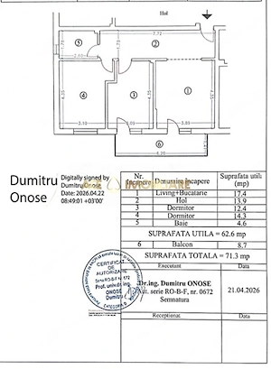 3 Camere de vanzare | IF- Dobroesti | Bloc 2025 | Centrala | Nemobilat - imagine 9