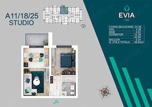 Vând studio nou, premium, în Evia Nio, Theodor Pallady (Sector 3)   120.000  