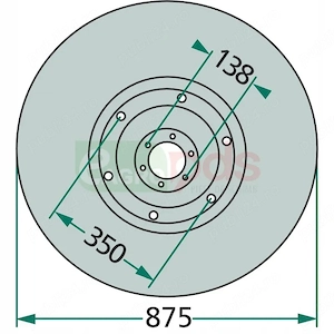 Taler cositoare - 875mm - Deutz-Fahr / Pottinger