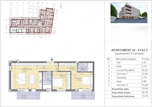 Apartament 3 camere de vânzare  | Finalizare August 2027 - imagine 5