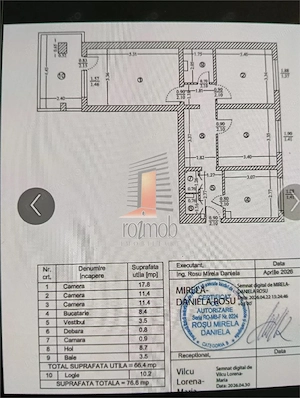 Apartament 3 camere decomandat, renovat recent-centrala proprie - imagine 6