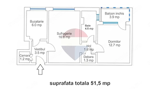 Apartament 2 camere de vânzare în Brașov, Centrul Civic, Bd. Victoriei - imagine 5