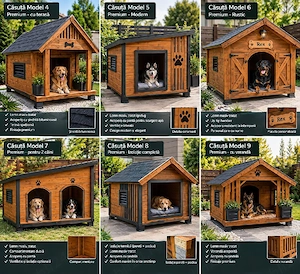 Jardiniere din Lemn Premium & Căsuțe pentru Câini la Comandă   Design Elegant, Finisaje de Calitate 