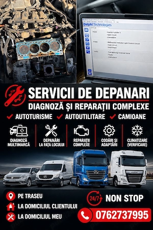 Depanari autoturisme si camioane,service mobil