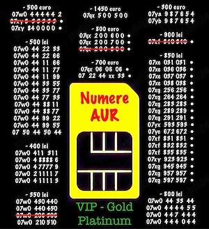 Numere Gold Aur Vip * Numar Business Residence