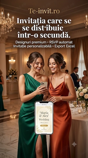 Invitatii digitale de nunta online cu confirmare