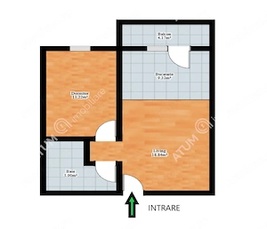Apartament 2 camere balcon loc parcare zona Magnolia din Sibiu - imagine 6