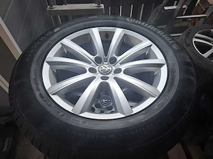 Set 4 anvelope de iarnă + jante originale VW Touareg - imagine 4