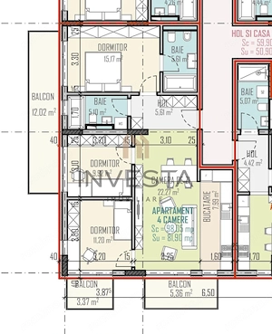 Apartament 4 camere cu 3 balcoane, bloc nou exclusivist, Calea Turzii! - imagine 2