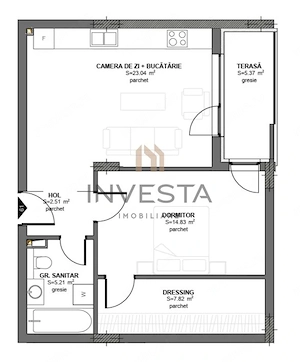 Apartament 2 camere cu balcon, etaj intermediar, bloc nou, Floresti - imagine 6